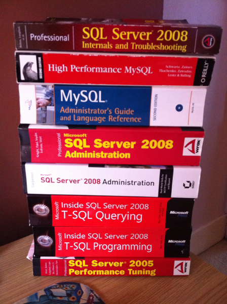 sql server books mysql books