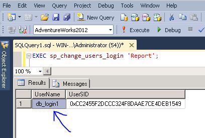 sp_change_users_login report