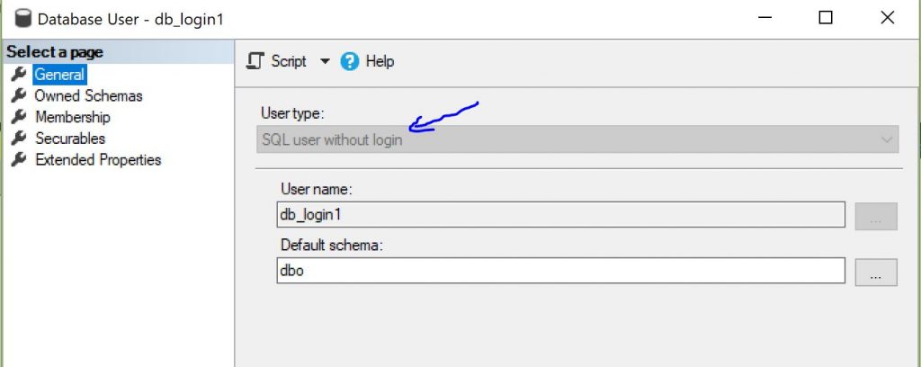 sql user without login