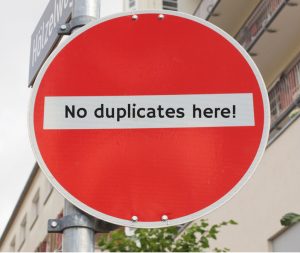 find and remove duplicate data