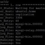 setup mysql replication show slave status